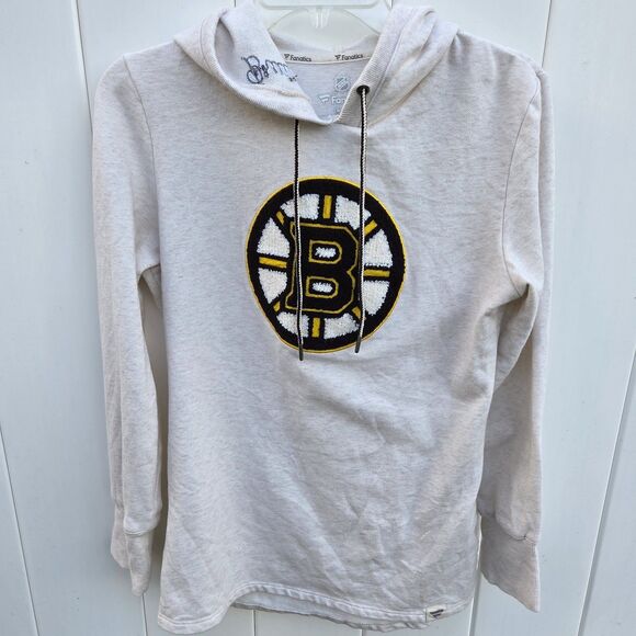 Fanatics Boston Bruins Embroidered Chenille Spoked B Women's Hoodie Size Small - Picture 1 of 8